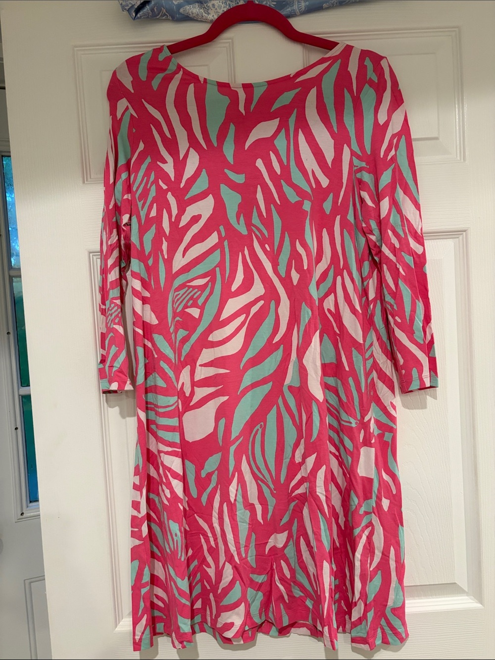 Lilly Pulitzer Pink + Teal Mini Dress